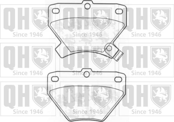 Quinton Hazell BP1229 - Kit de plaquettes de frein, frein à disque cwaw.fr