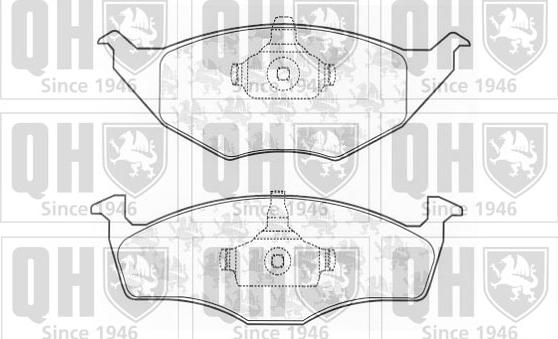 Quinton Hazell BP1224 - Kit de plaquettes de frein, frein à disque cwaw.fr