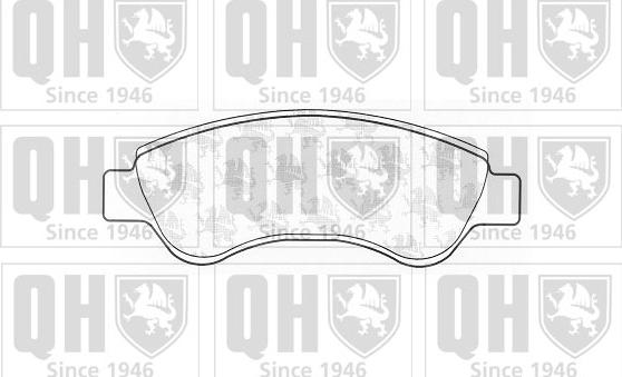 Quinton Hazell BP1278 - Kit de plaquettes de frein, frein à disque cwaw.fr