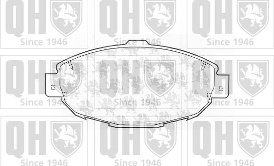 Quinton Hazell BP1277 - Kit de plaquettes de frein, frein à disque cwaw.fr