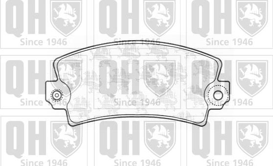Quinton Hazell BP127 - Kit de plaquettes de frein, frein à disque cwaw.fr