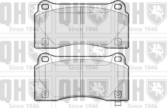 Quinton Hazell BP1791 - Kit de plaquettes de frein, frein à disque cwaw.fr