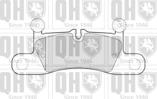 Quinton Hazell BP1797 - Kit de plaquettes de frein, frein à disque cwaw.fr