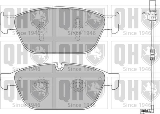 Quinton Hazell BP1748 - Kit de plaquettes de frein, frein à disque cwaw.fr