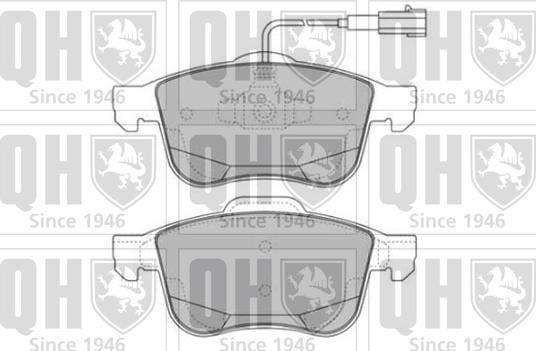Quinton Hazell BP1742 - Kit de plaquettes de frein, frein à disque cwaw.fr