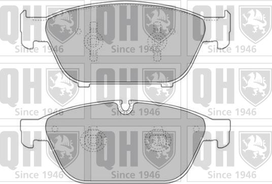 Quinton Hazell BP1747 - Kit de plaquettes de frein, frein à disque cwaw.fr