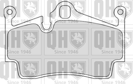 Quinton Hazell BP1719 - Kit de plaquettes de frein, frein à disque cwaw.fr