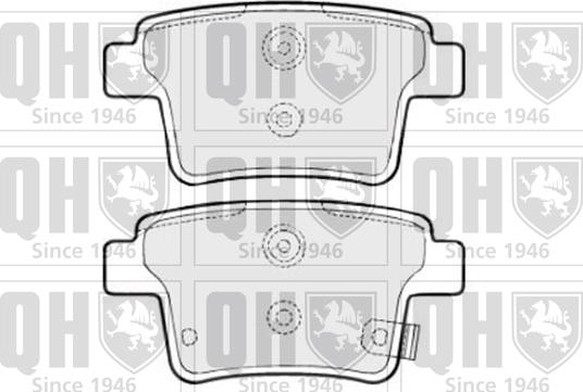 Quinton Hazell BP1715 - Kit de plaquettes de frein, frein à disque cwaw.fr