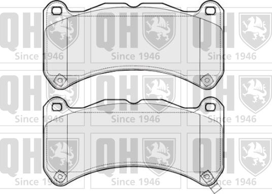 Quinton Hazell BP1712 - Kit de plaquettes de frein, frein à disque cwaw.fr