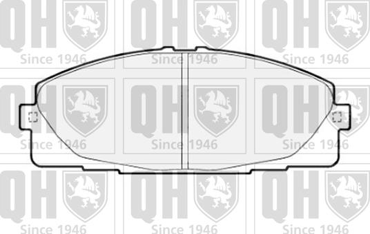 Quinton Hazell BP1725 - Kit de plaquettes de frein, frein à disque cwaw.fr