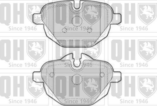 Quinton Hazell BP1771 - Kit de plaquettes de frein, frein à disque cwaw.fr