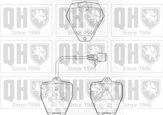 Quinton Hazell BP899 - Kit de plaquettes de frein, frein à disque cwaw.fr