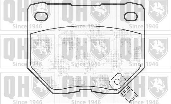 Quinton Hazell BP894 - Kit de plaquettes de frein, frein à disque cwaw.fr