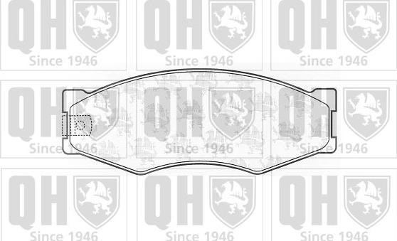 Quinton Hazell BP848 - Kit de plaquettes de frein, frein à disque cwaw.fr
