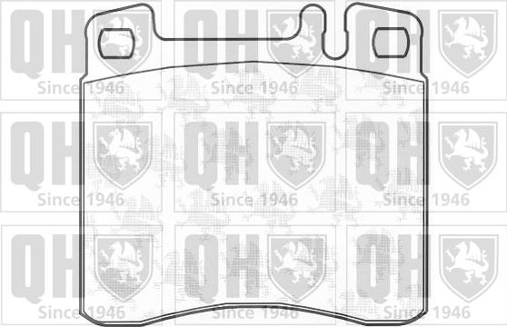 Quinton Hazell BP843 - Kit de plaquettes de frein, frein à disque cwaw.fr