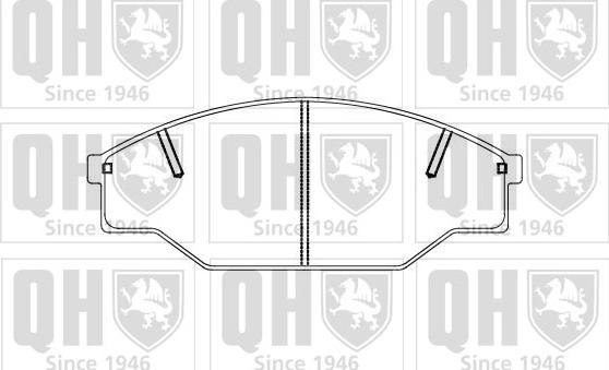 Quinton Hazell BP856 - Kit de plaquettes de frein, frein à disque cwaw.fr