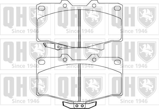 Quinton Hazell BP858 - Kit de plaquettes de frein, frein à disque cwaw.fr