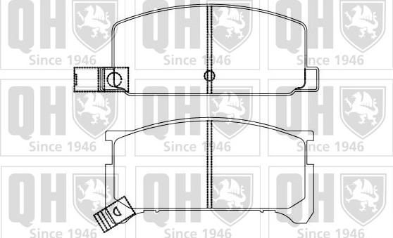 Quinton Hazell BP853 - Kit de plaquettes de frein, frein à disque cwaw.fr