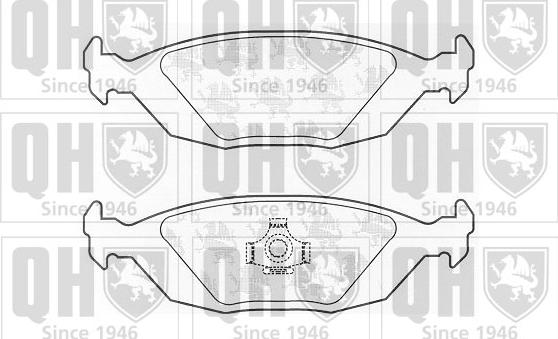 Quinton Hazell BP852 - Kit de plaquettes de frein, frein à disque cwaw.fr