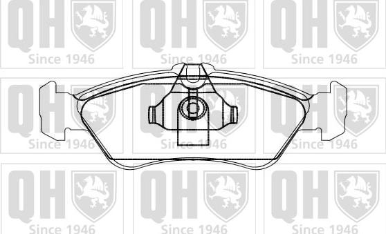 Quinton Hazell BP869 - Kit de plaquettes de frein, frein à disque cwaw.fr