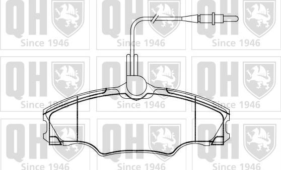 Quinton Hazell BP864 - Kit de plaquettes de frein, frein à disque cwaw.fr