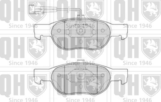 Quinton Hazell BP860 - Kit de plaquettes de frein, frein à disque cwaw.fr