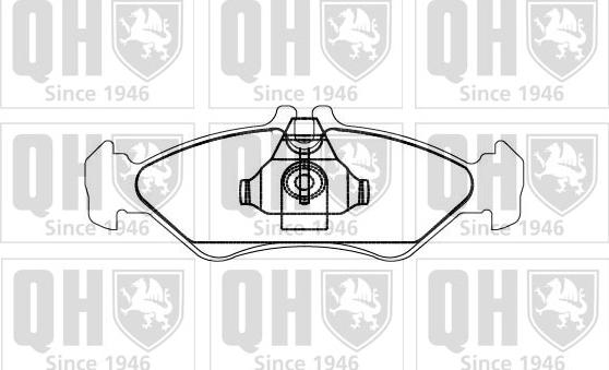 Quinton Hazell BP868 - Kit de plaquettes de frein, frein à disque cwaw.fr