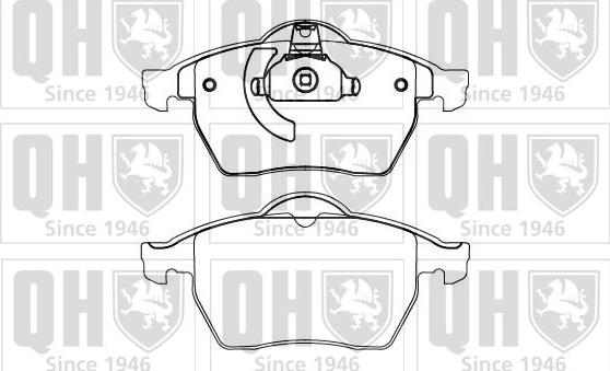 Quinton Hazell BP863 - Kit de plaquettes de frein, frein à disque cwaw.fr