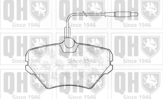 Quinton Hazell BP818 - Kit de plaquettes de frein, frein à disque cwaw.fr