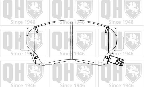 Quinton Hazell BP884 - Kit de plaquettes de frein, frein à disque cwaw.fr