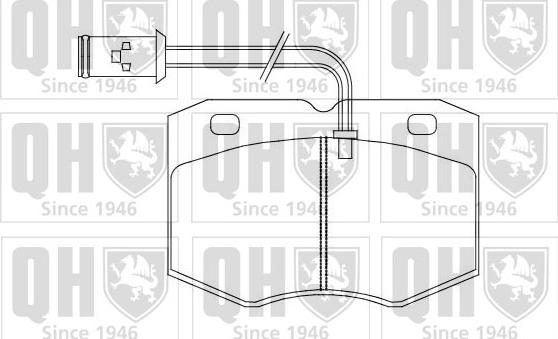 Quinton Hazell BP880 - Kit de plaquettes de frein, frein à disque cwaw.fr