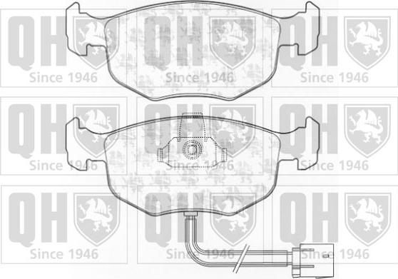 Quinton Hazell BP834 - Kit de plaquettes de frein, frein à disque cwaw.fr