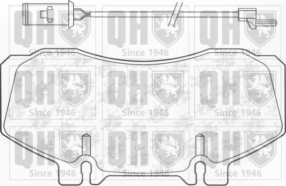 Quinton Hazell BP838 - Kit de plaquettes de frein, frein à disque cwaw.fr