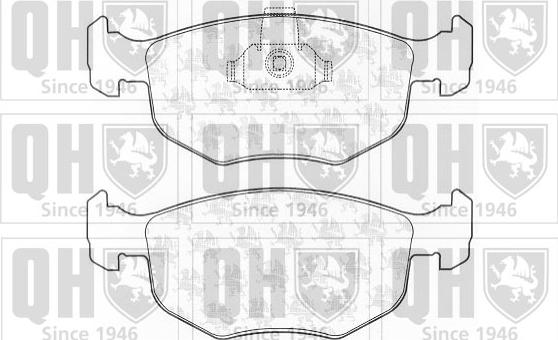 Quinton Hazell BP832 - Kit de plaquettes de frein, frein à disque cwaw.fr