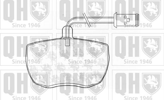 Quinton Hazell BP829 - Kit de plaquettes de frein, frein à disque cwaw.fr