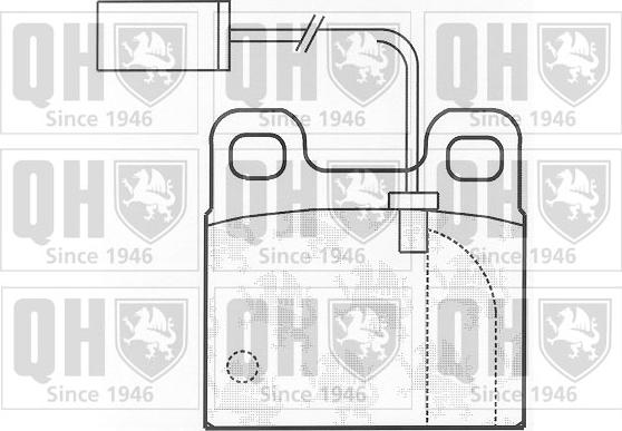 Quinton Hazell BP824 - Kit de plaquettes de frein, frein à disque cwaw.fr