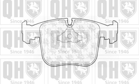 Quinton Hazell BP826 - Kit de plaquettes de frein, frein à disque cwaw.fr