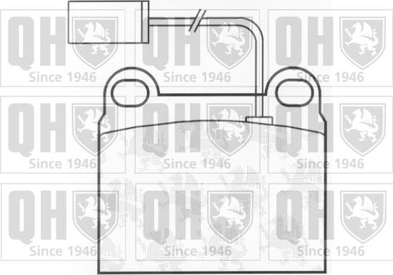 Quinton Hazell BP823 - Kit de plaquettes de frein, frein à disque cwaw.fr