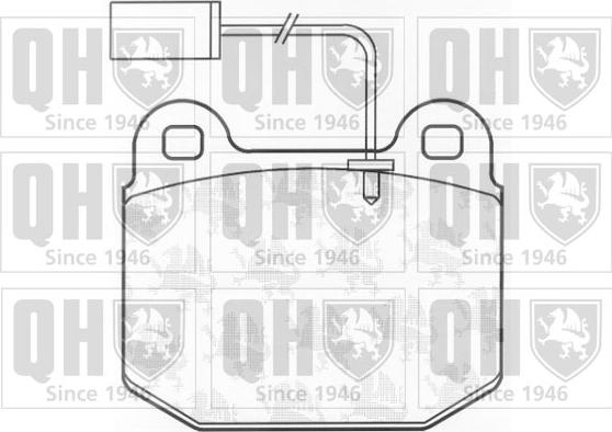 Quinton Hazell BP822 - Kit de plaquettes de frein, frein à disque cwaw.fr