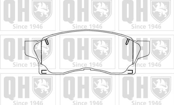 Quinton Hazell BP879 - Kit de plaquettes de frein, frein à disque cwaw.fr