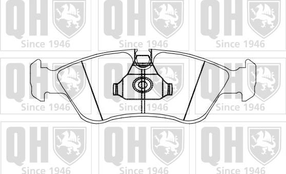 Quinton Hazell BP874 - Kit de plaquettes de frein, frein à disque cwaw.fr