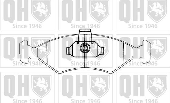 Quinton Hazell BP876 - Kit de plaquettes de frein, frein à disque cwaw.fr