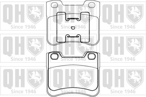 Quinton Hazell BP870 - Kit de plaquettes de frein, frein à disque cwaw.fr