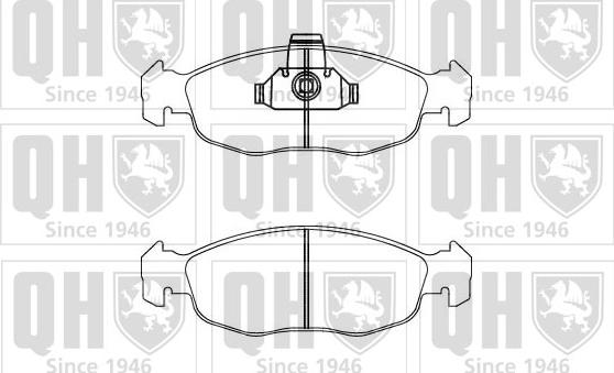 Quinton Hazell BP871 - Kit de plaquettes de frein, frein à disque cwaw.fr