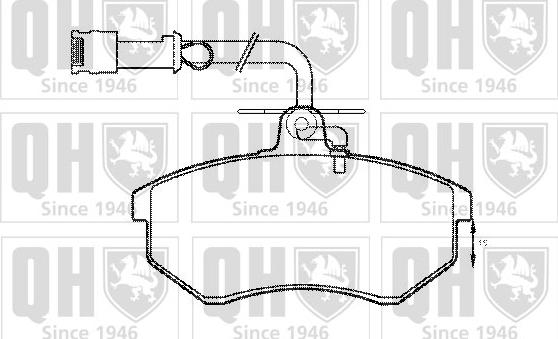 Quinton Hazell BP399 - Kit de plaquettes de frein, frein à disque cwaw.fr