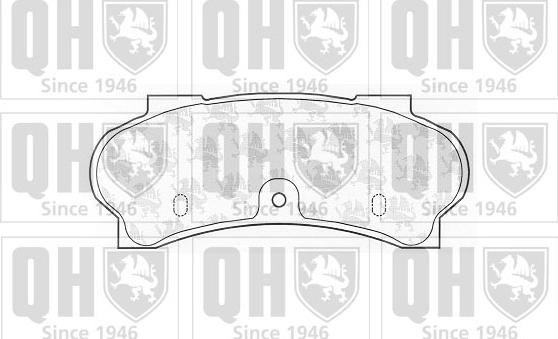 Quinton Hazell BP398 - Kit de plaquettes de frein, frein à disque cwaw.fr