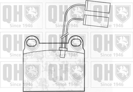 Quinton Hazell BP346 - Kit de plaquettes de frein, frein à disque cwaw.fr