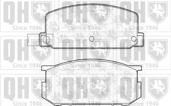 Quinton Hazell BP341 - Kit de plaquettes de frein, frein à disque cwaw.fr