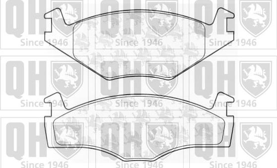 Quinton Hazell BP360 - Kit de plaquettes de frein, frein à disque cwaw.fr