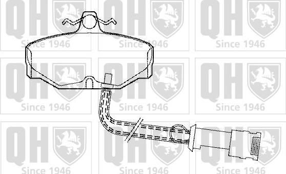 Quinton Hazell BP368 - Kit de plaquettes de frein, frein à disque cwaw.fr